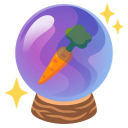 carrot and crystal ball