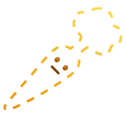 carrot and dotted line face