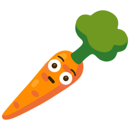 carrot and flushed face