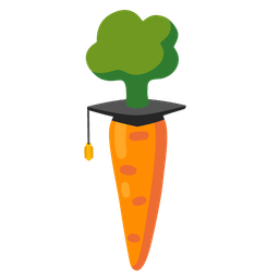 carrot and graduation cap