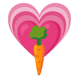 carrot and growing heart