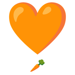 carrot and heart exclamation