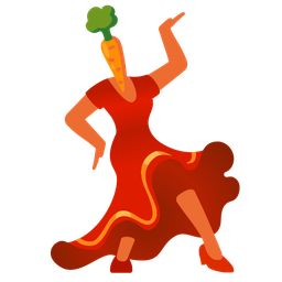 carrot and high-heeled shoe