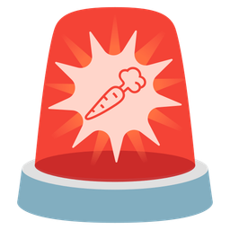 carrot and police car light