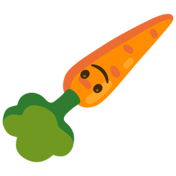 Carrot and Upside-down face