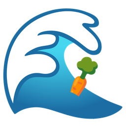 carrot and water wave