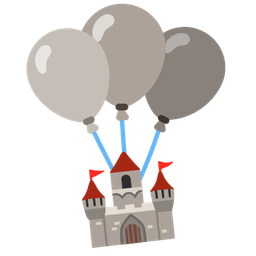 castle and balloon