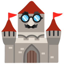 castle and disguised face