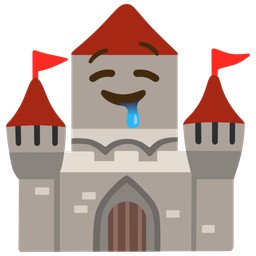 castle and drooling face