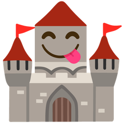 Castle and Face savoring food