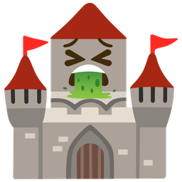 castle and face vomiting