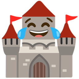 Castle and Face with tears of joy