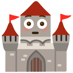 castle and flushed face