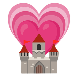castle and growing heart