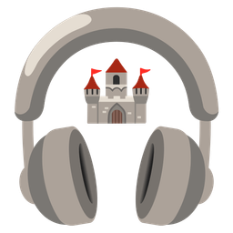 castle and headphone