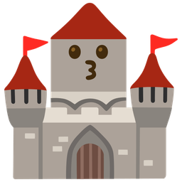 Castle and Kissing face