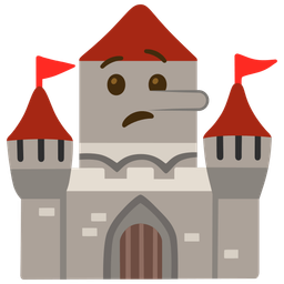 castle and lying face