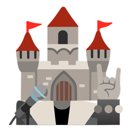 castle and microphone