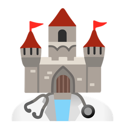 castle and stethoscope