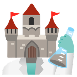 castle and test tube