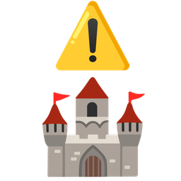 castle and warning