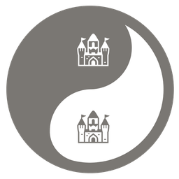 castle and yin yang