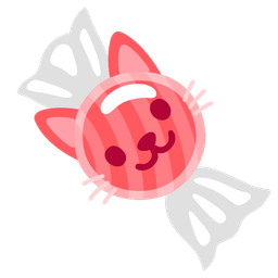 Cat face and Candy