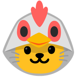 Cat face and Chicken