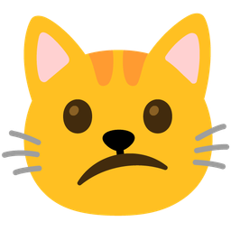 Cat face and Confused face