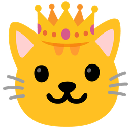 Cat face and Crown