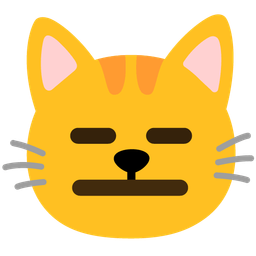Cat face and Expressionless face