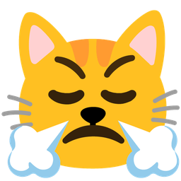 Cat face and Face with steam from nose