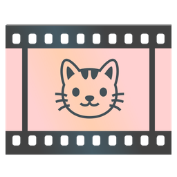 Cat face and Film frames