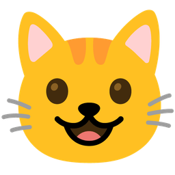 Cat face and Grinning face