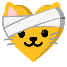 Cat face and Mending heart