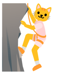 cat face and mountain