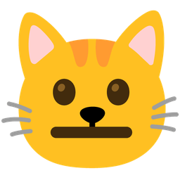 cat face and neutral face