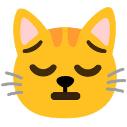 Cat face and Pensive face