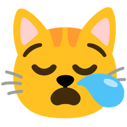 cat face and sleepy face