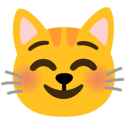 Cat face and Smiling face