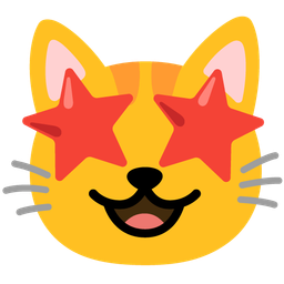 Cat face and Star-struck