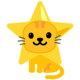 Cat face and Star