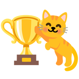 Cat face and Trophy