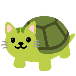 Cat face and Turtle