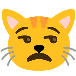 Cat face and Unamused face