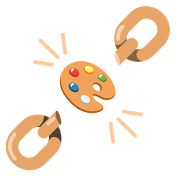 chains and artist palette