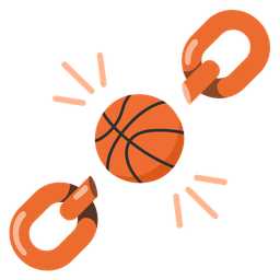 chains and basketball