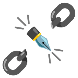 chains and black nib