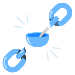 chains and bowl with spoon