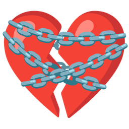 chains and broken heart